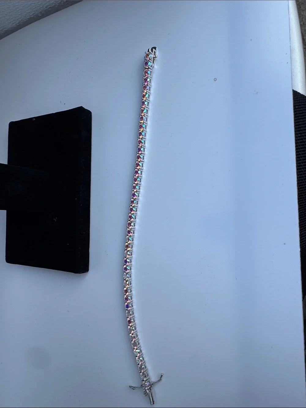 Dominique Iridescent Multi-Stone Tennis Bracelet